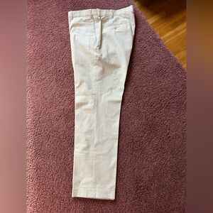 Cream Seersucker Pants for men